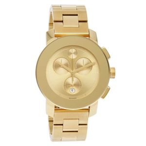 Movado Women's Bold Chronograph Yellow Gold Watch